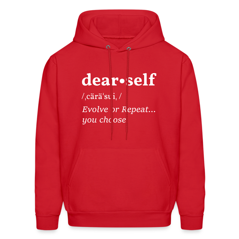 DEAR SELF: EVOLVE OR REPEAT...YOU CHOOSE - red