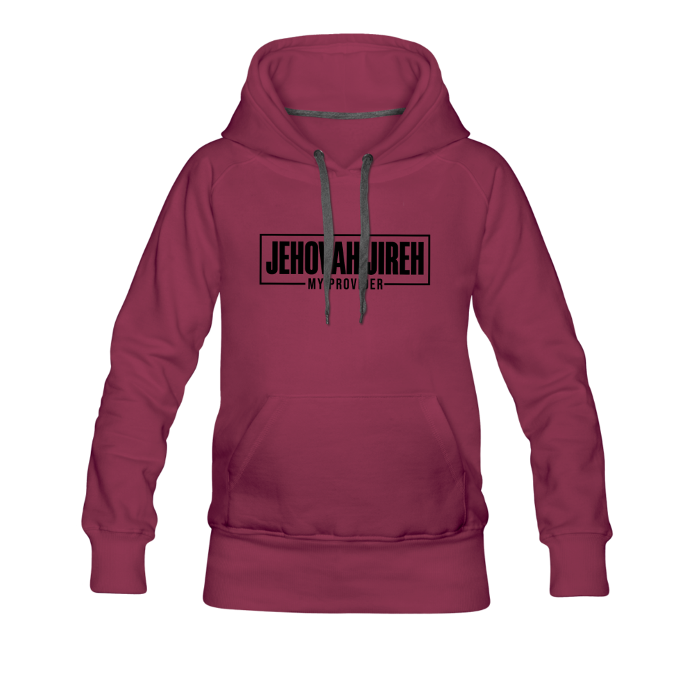 JEHOVAH JIREH HOODIE - burgundy
