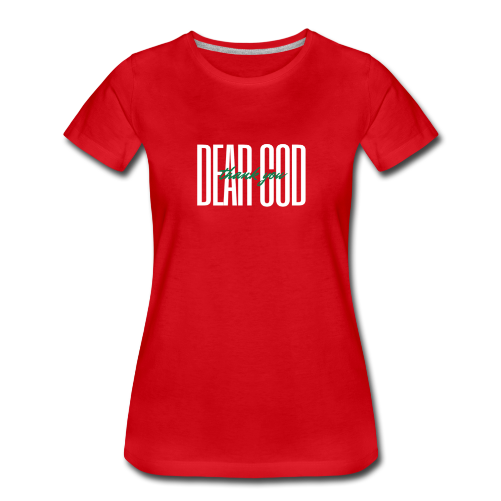 DEAR GOD: THANK YOU (white font) - red