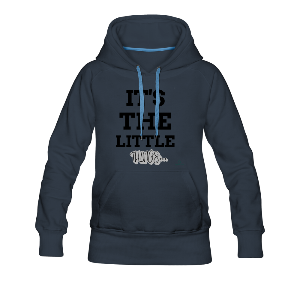 IT'S THE LITTLE THINGS HOODIE - navy