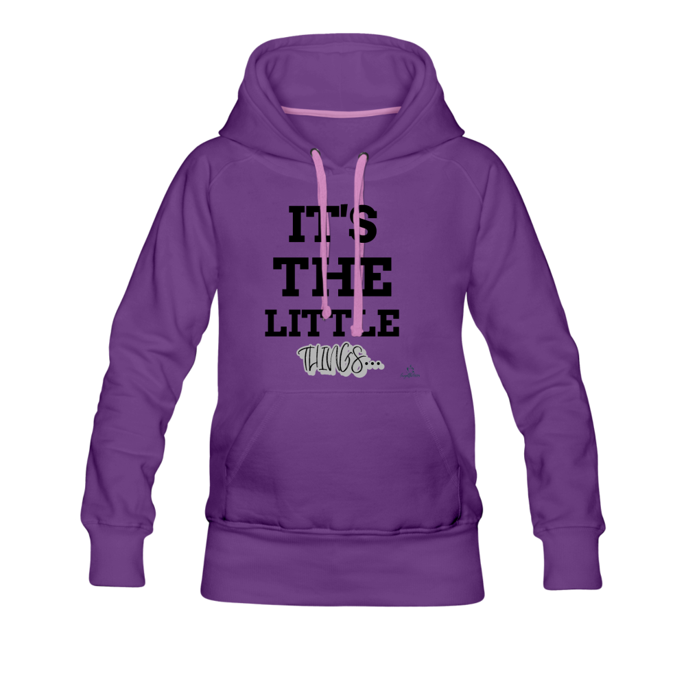 IT'S THE LITTLE THINGS HOODIE - purple