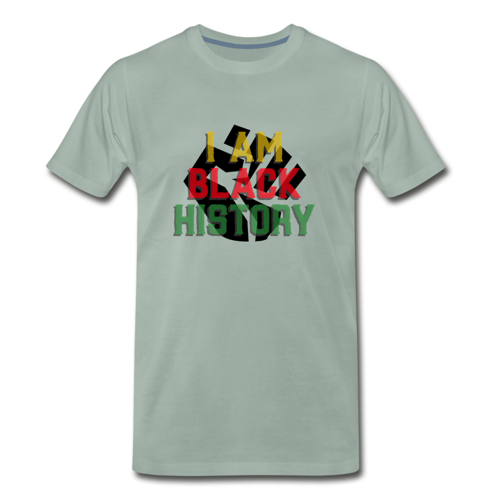 I AM BLACK HISTORY (Unisex) - steel green