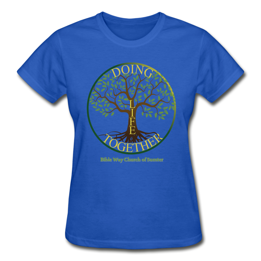DOING LIFE TOGETHER (Women's Fitted) - royal blue