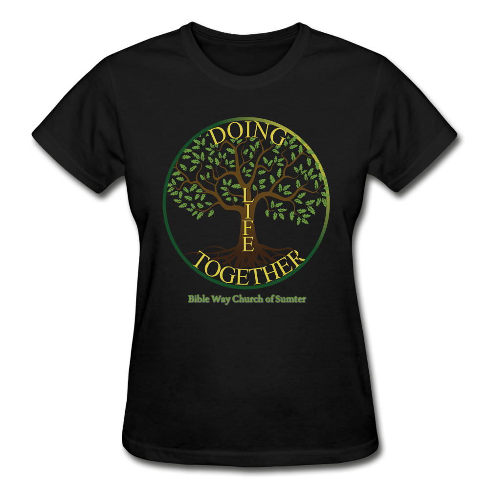 DOING LIFE TOGETHER (Women's Fitted) - black