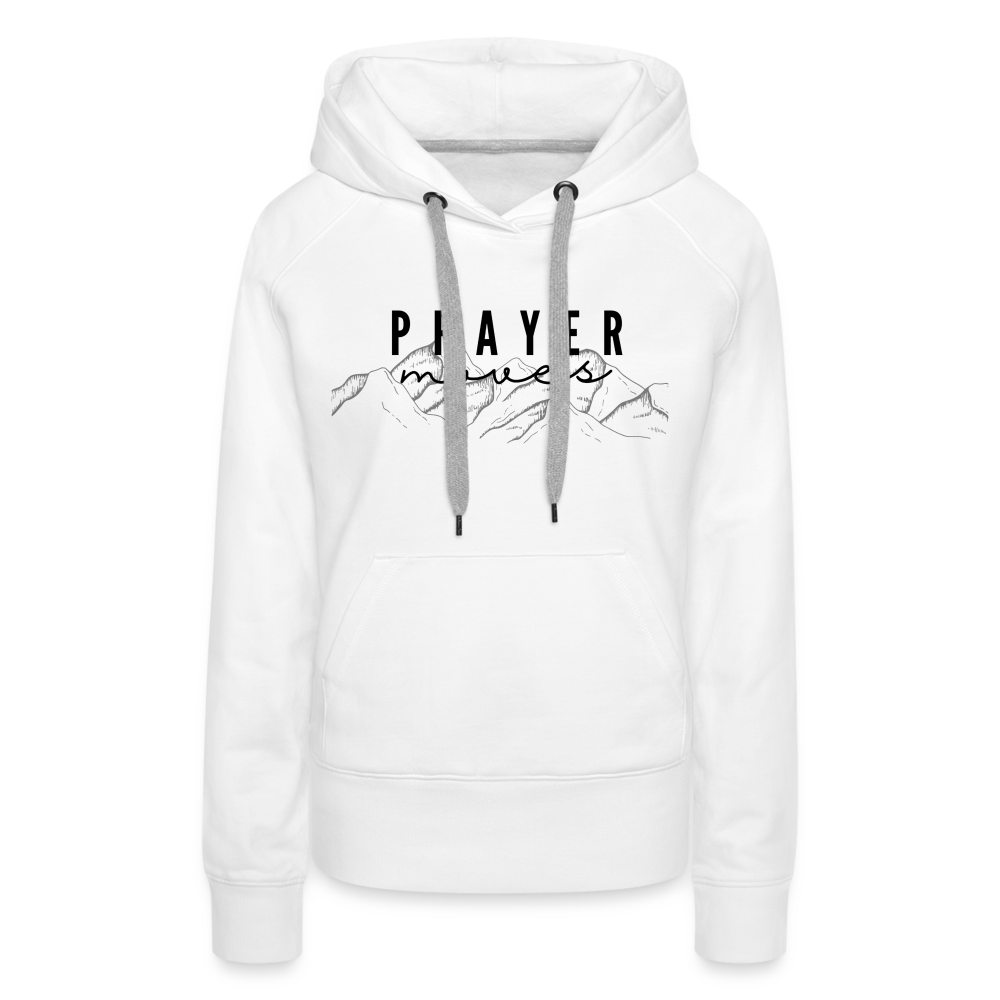 PRAYER MOVES MOUNTAINS HOODIE - white