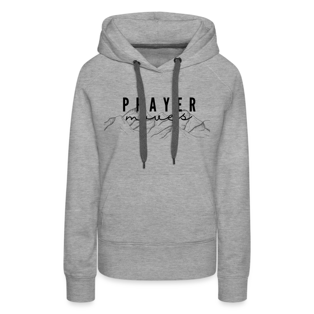 PRAYER MOVES MOUNTAINS HOODIE - heather grey