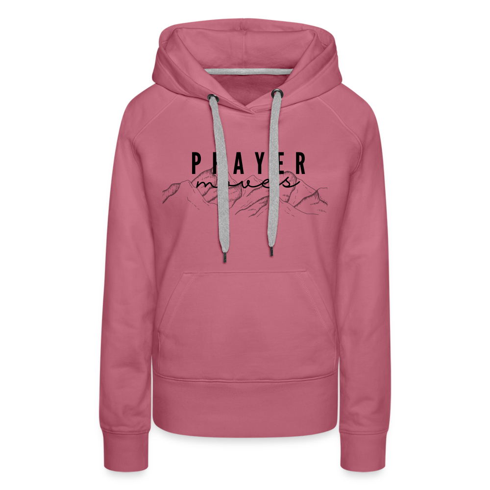 PRAYER MOVES MOUNTAINS HOODIE - mauve