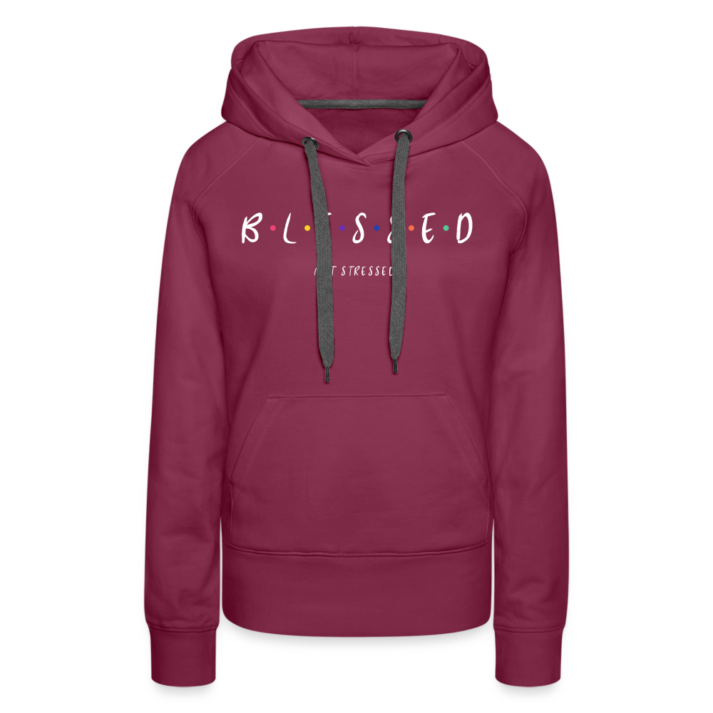 BLESSED HOODIE - burgundy
