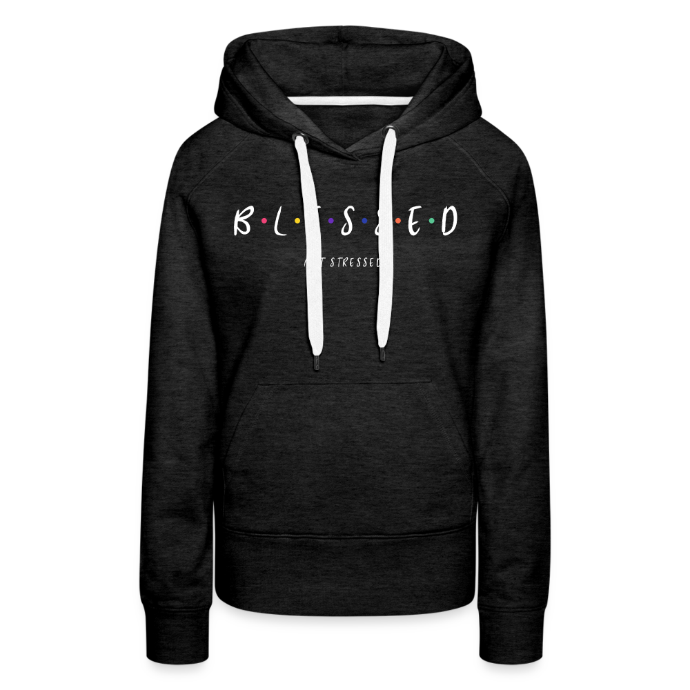 BLESSED HOODIE - charcoal grey