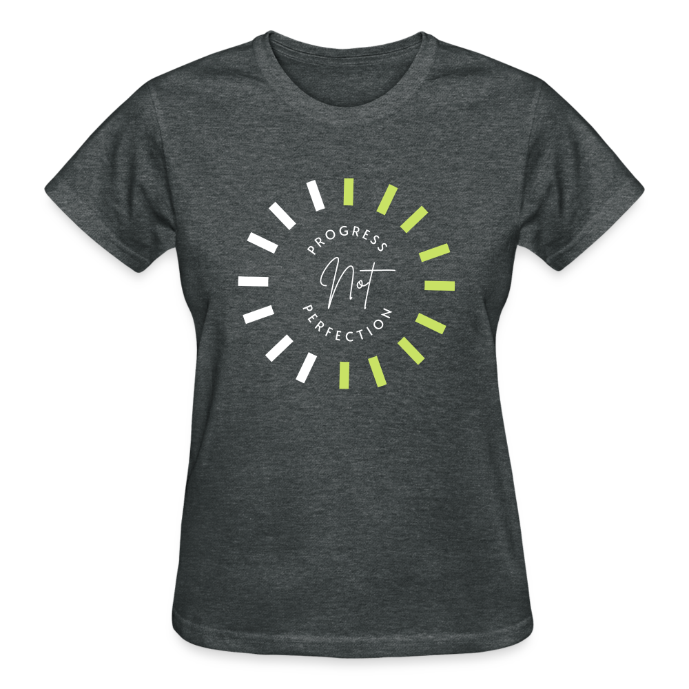 PROGRESS NOT PERFECTION - deep heather