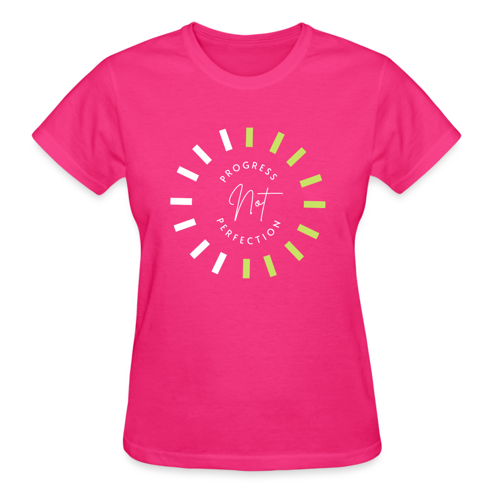 PROGRESS NOT PERFECTION - fuchsia