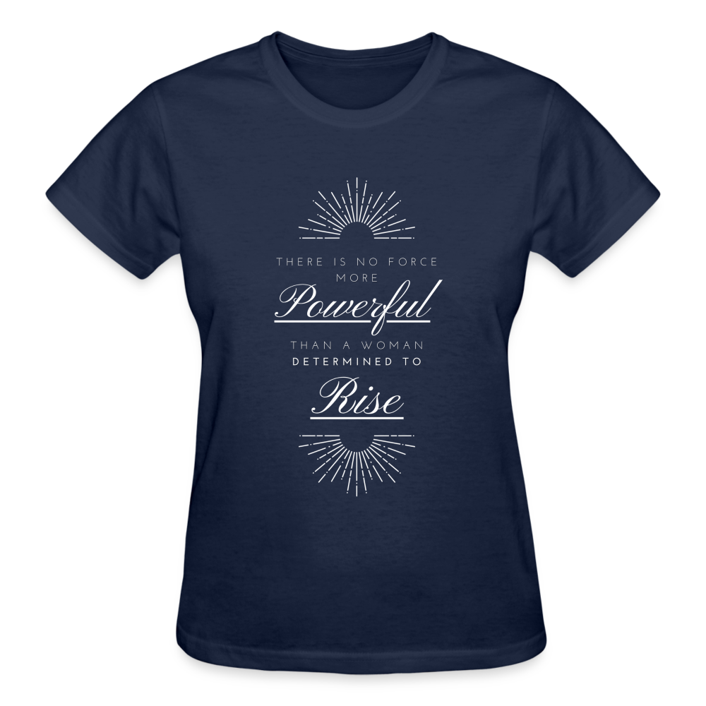 THERE'S NO FORCE MORE POWERFUL...(white font) - navy
