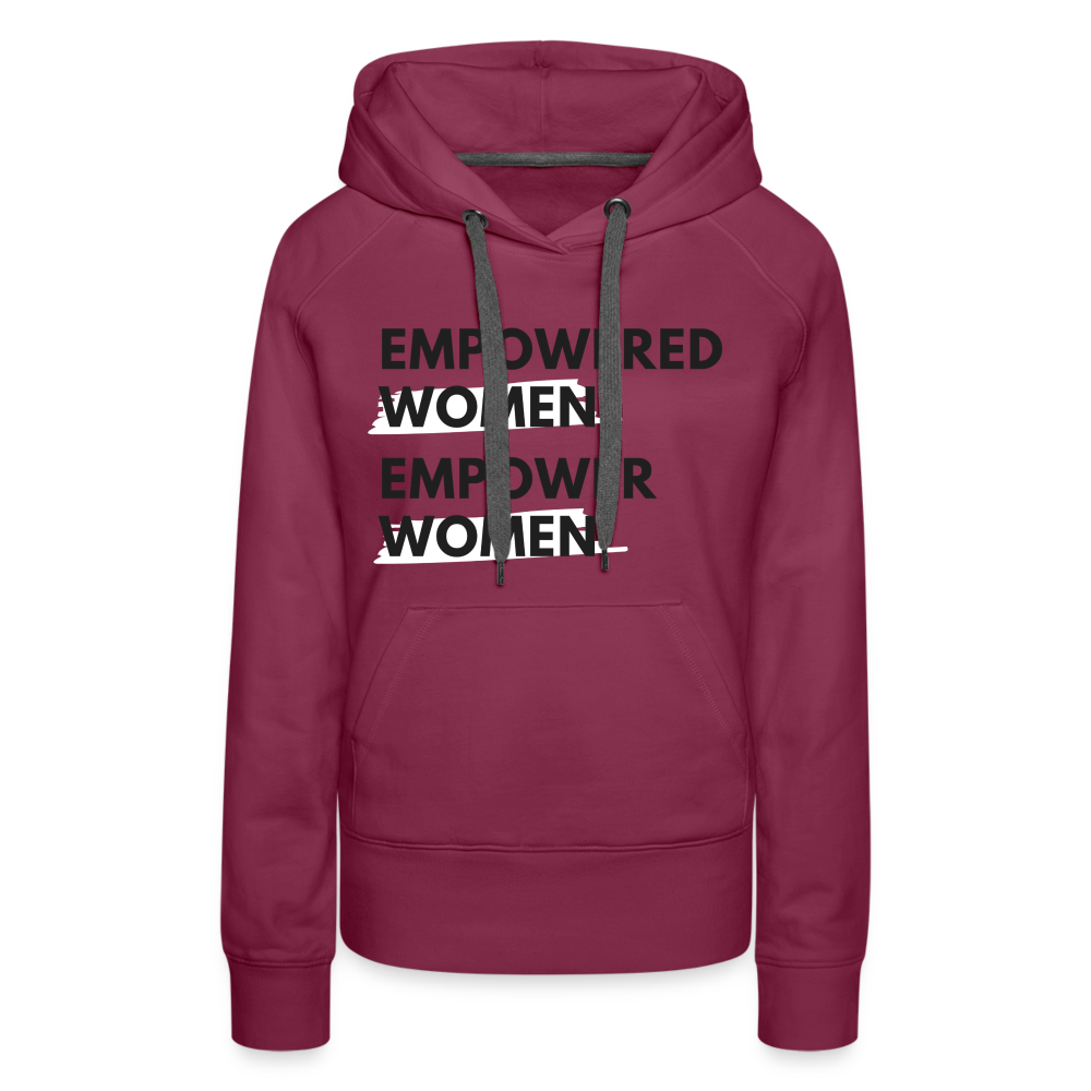 EMPOWERED WOMEN HOODIE - burgundy