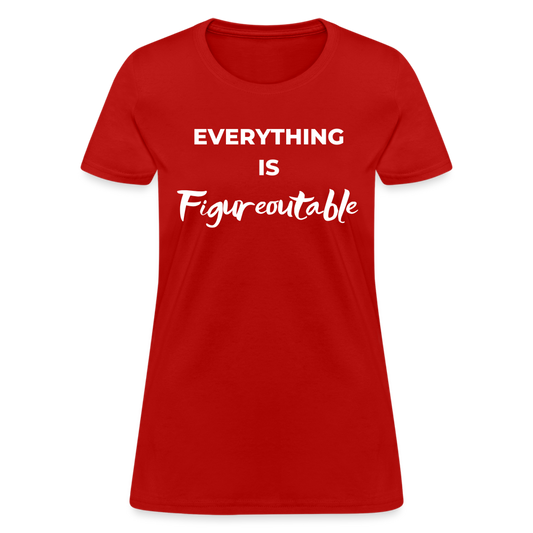 EVERYTHING IS FIGUREOUTABLE (Fitted) - red