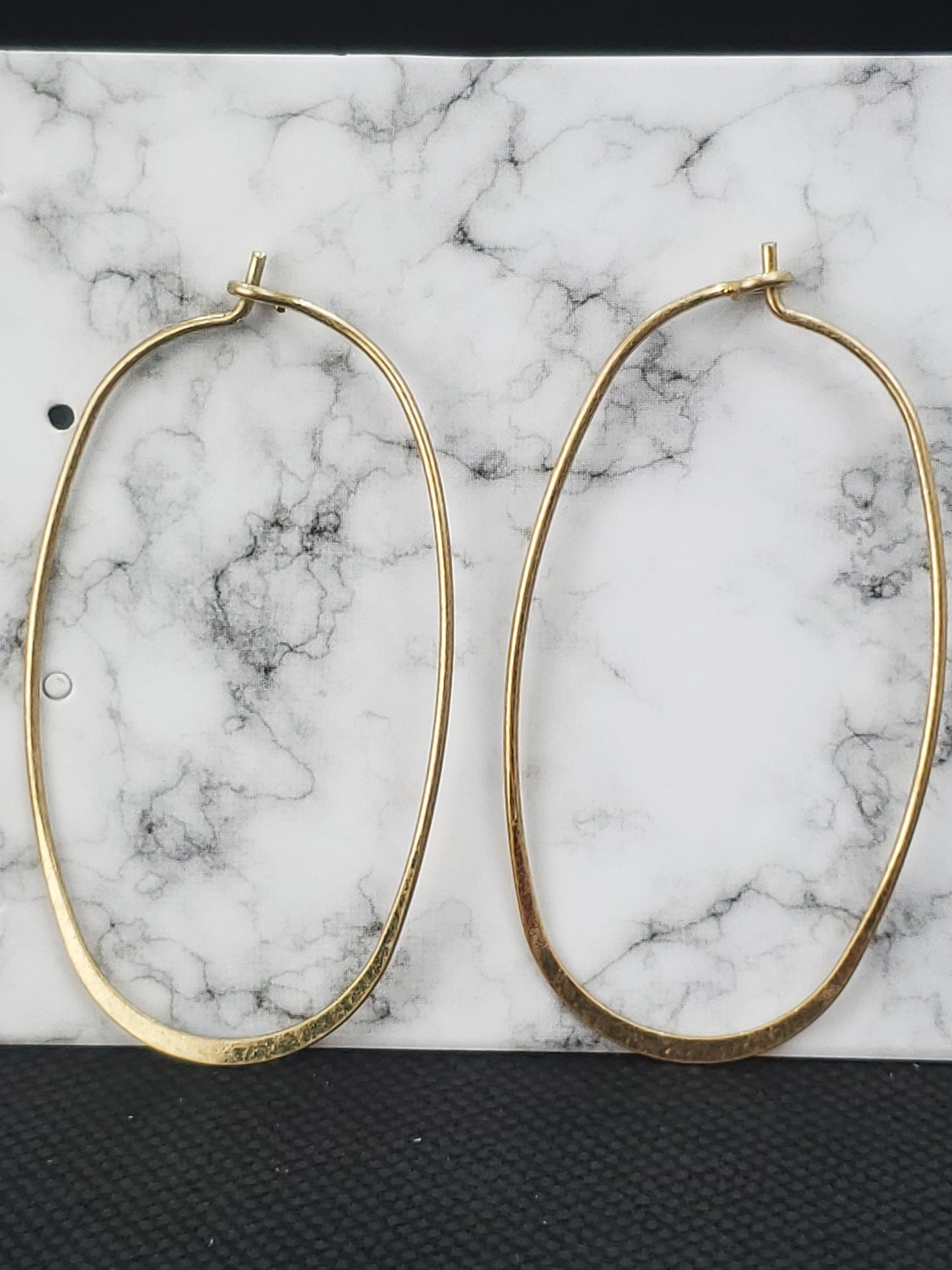 Silver/Gold Oval Earrings