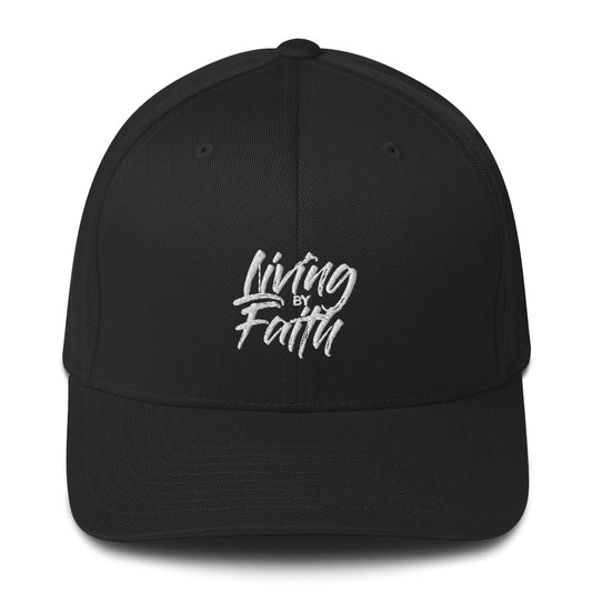 LIVING BY FAITH HAT (White Font)