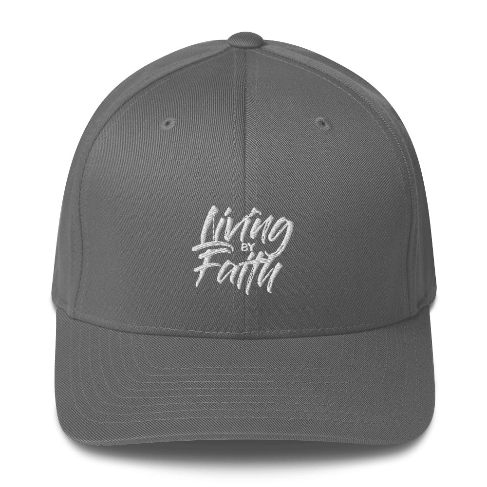 LIVING BY FAITH HAT (White Font)