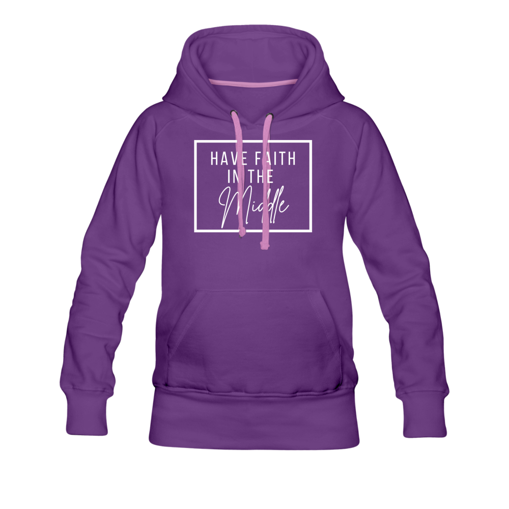 HAVE FAITH HOODIE - purple