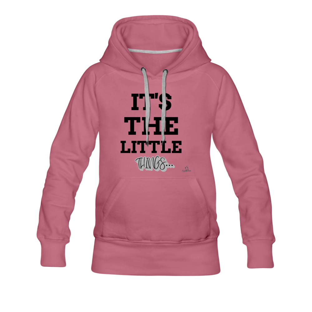 IT'S THE LITTLE THINGS HOODIE - mauve