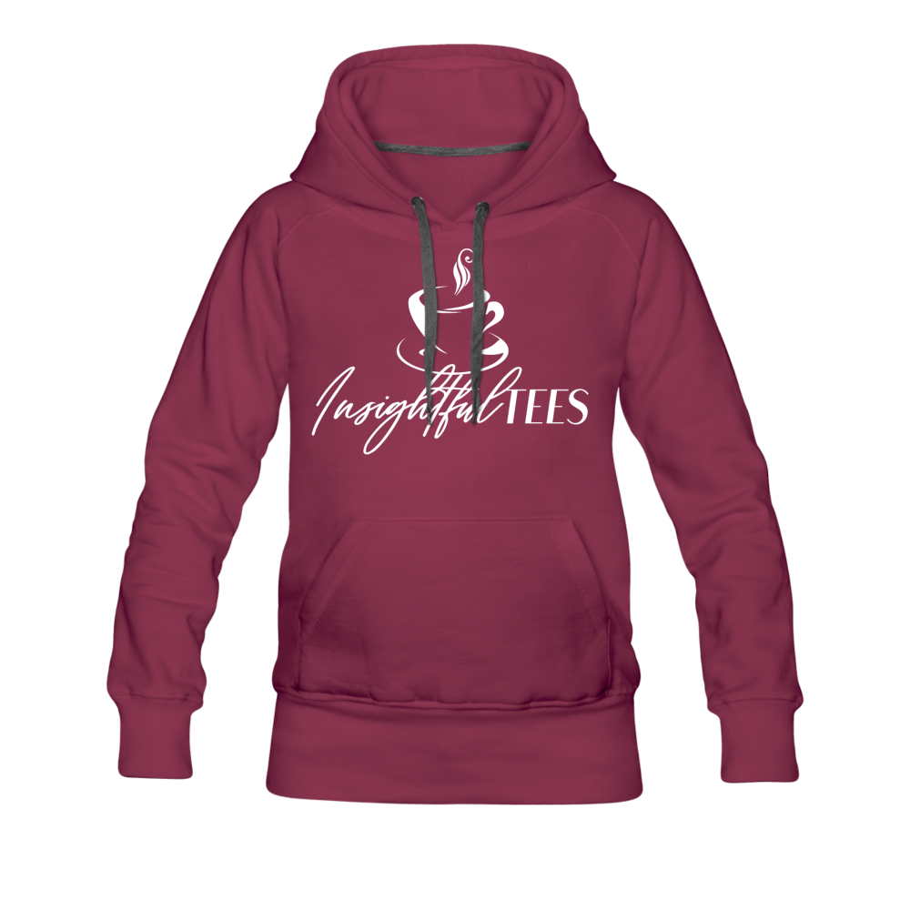 INSIGHTFUL TEES SIGNATURE HOODIE - burgundy
