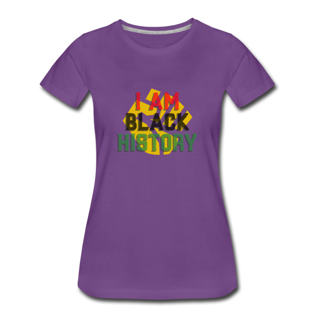I AM BLACK HISTORY (Fitted) - purple