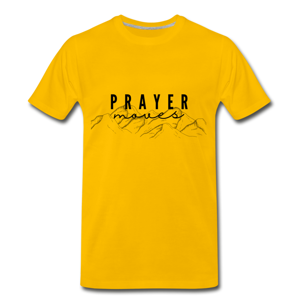 PRAYER MOVES MOUNTAINS (Unisex) - sun yellow