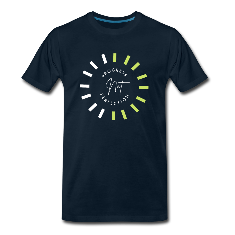 PROGRESS NOT PERFECTION (Unisex) - deep navy