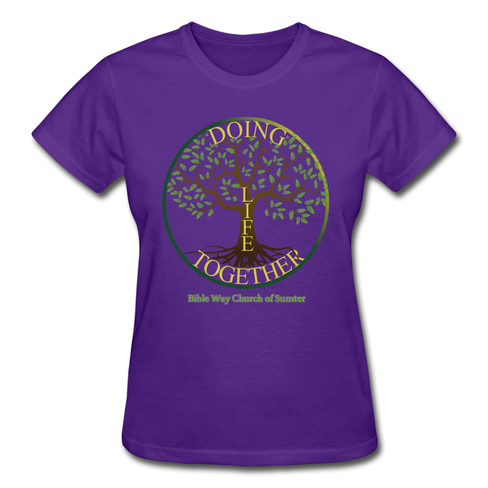 DOING LIFE TOGETHER (Women's Fitted) - purple
