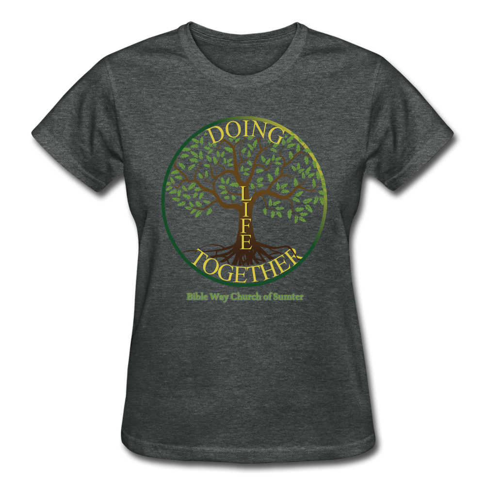 DOING LIFE TOGETHER (Women's Fitted) - deep heather