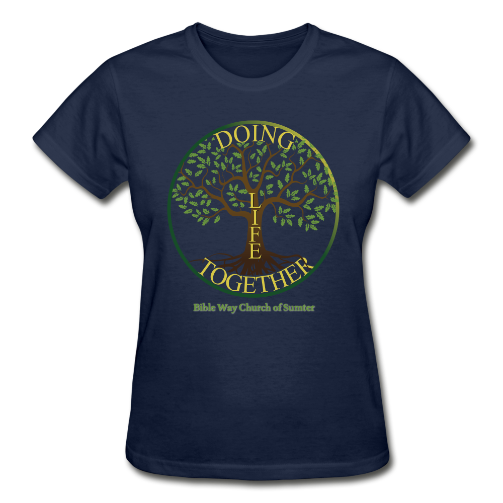 DOING LIFE TOGETHER (Women's Fitted) - navy