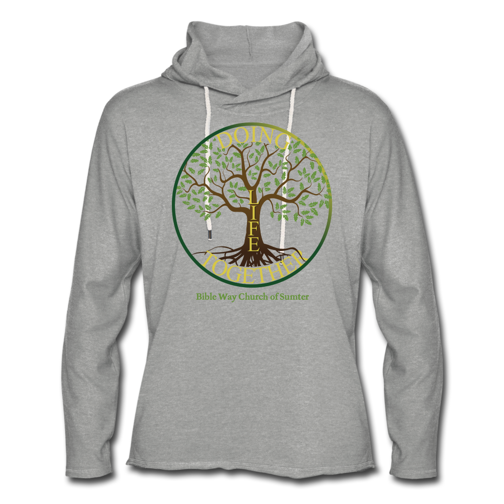 DOING LIFE TOGETHER (Unisex Lightweight Terry Hoodie) - heather gray