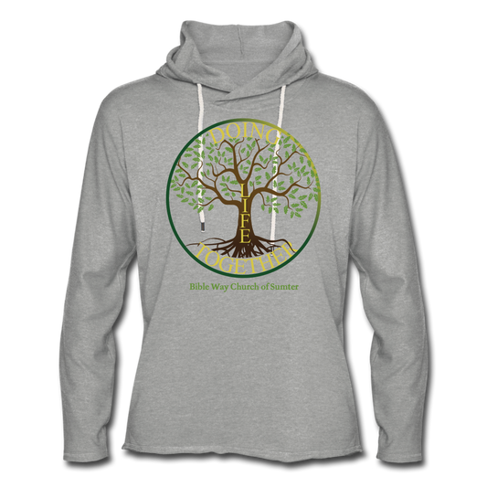 DOING LIFE TOGETHER (Unisex Lightweight Terry Hoodie) - heather gray
