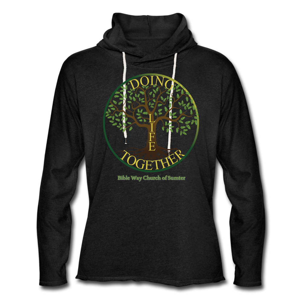 DOING LIFE TOGETHER (Unisex Lightweight Terry Hoodie) - charcoal grey