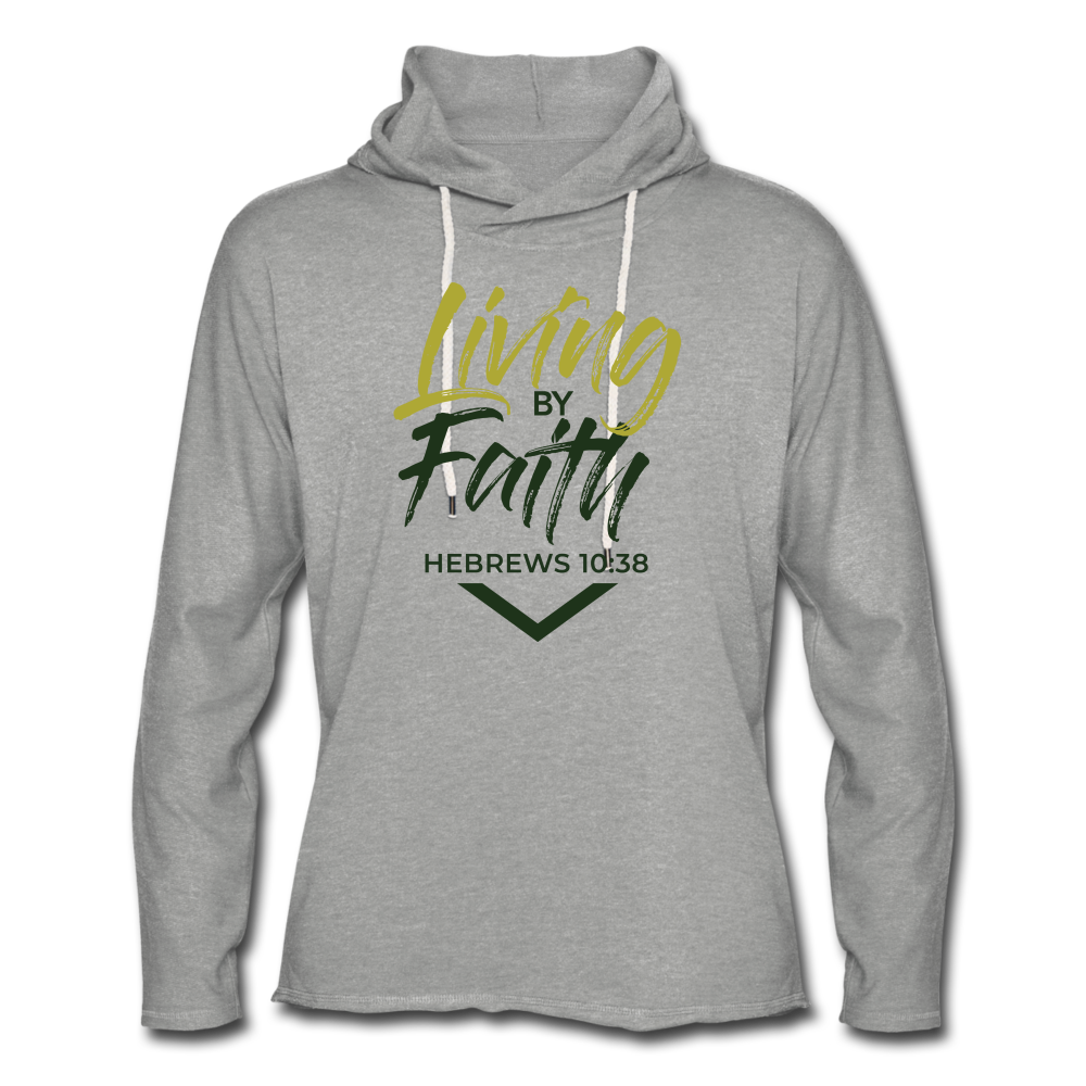 Unisex Lightweight Terry Hoodie - heather gray