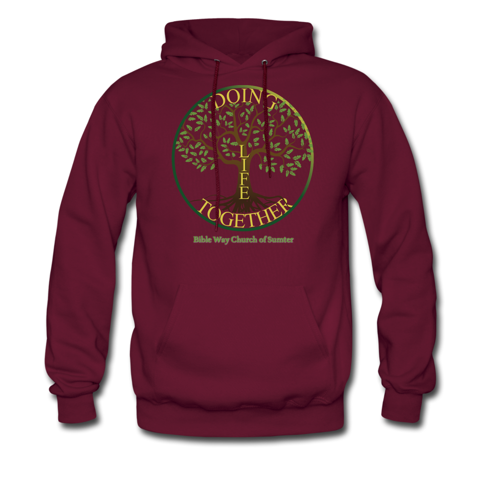 DOING LIFE TOGETHER (Unisex Hoodie) - burgundy