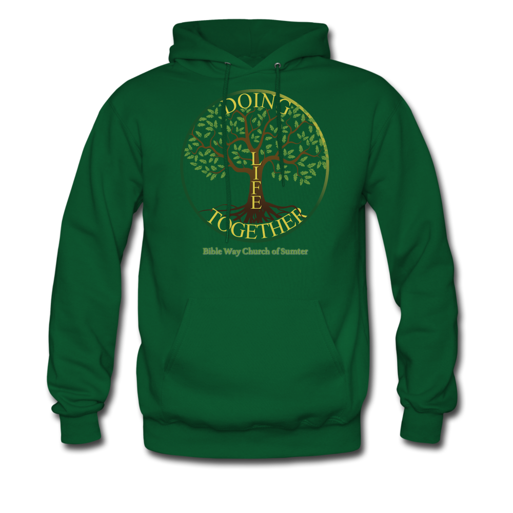 DOING LIFE TOGETHER (Unisex Hoodie) - forest green