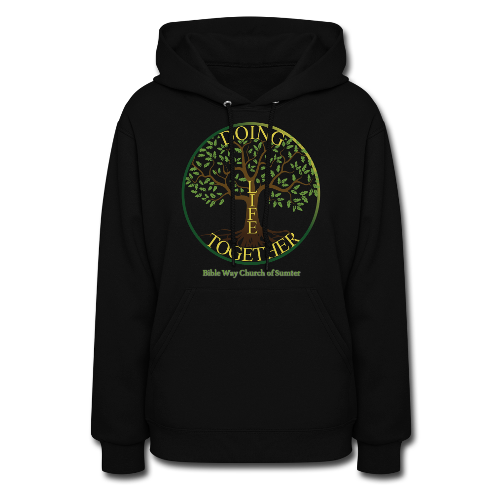 LIVING BY FAITH (Women's Hoodie) - black
