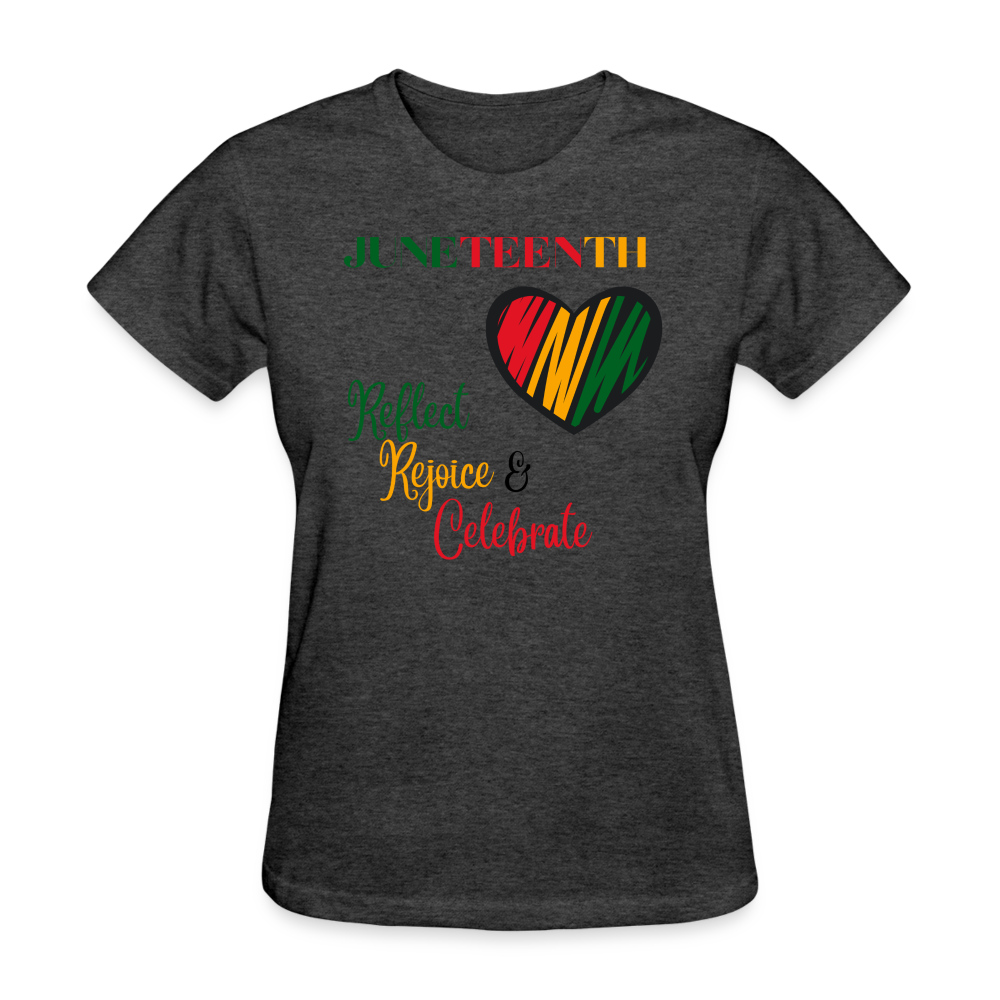 Juneteenth Women's T-Shirt - heather black