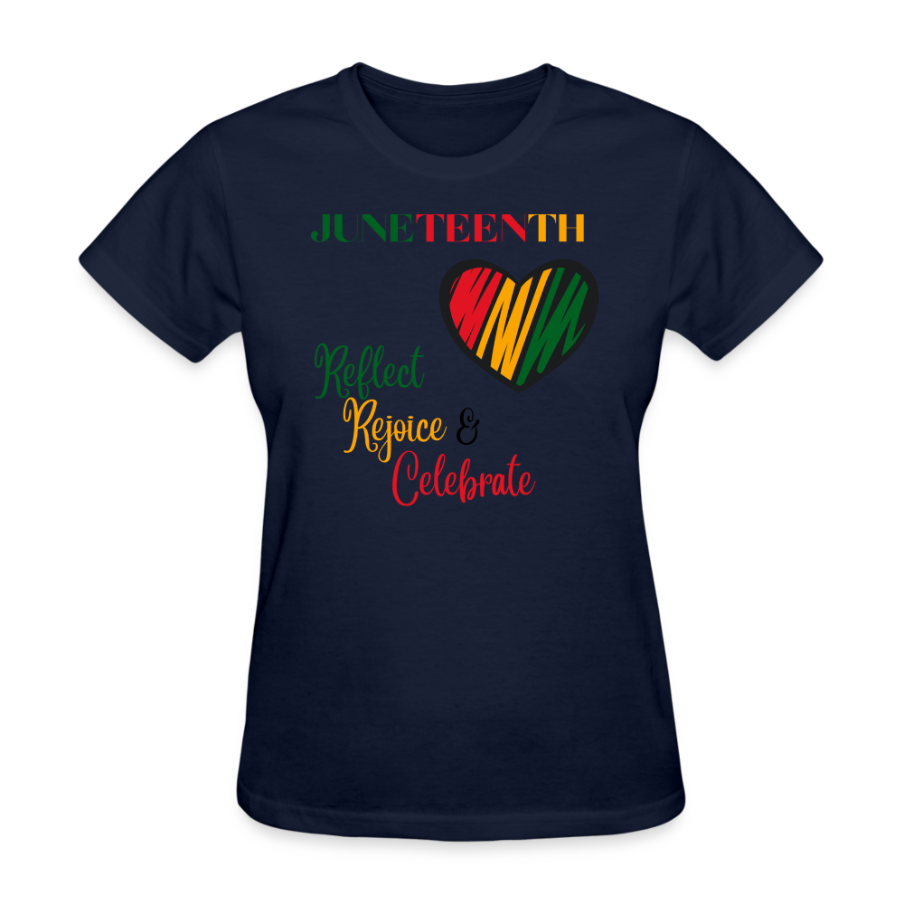 Juneteenth Women's T-Shirt - navy