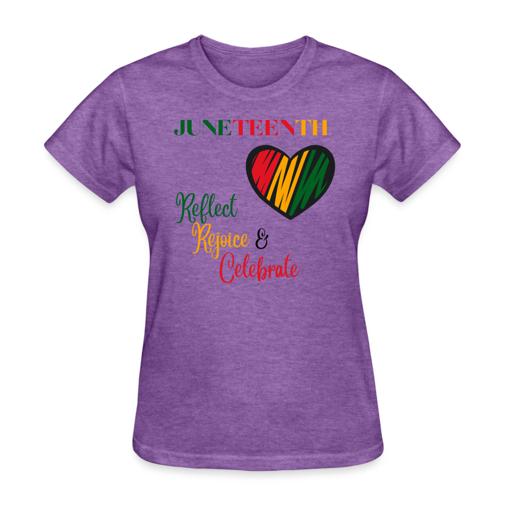 Juneteenth Women's T-Shirt - purple heather