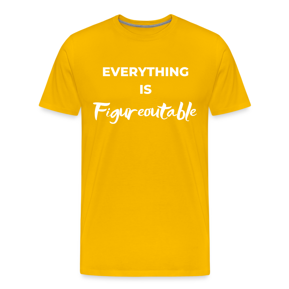 EVERYTHING IS FIGUREOUTABLE (Unisex) - sun yellow