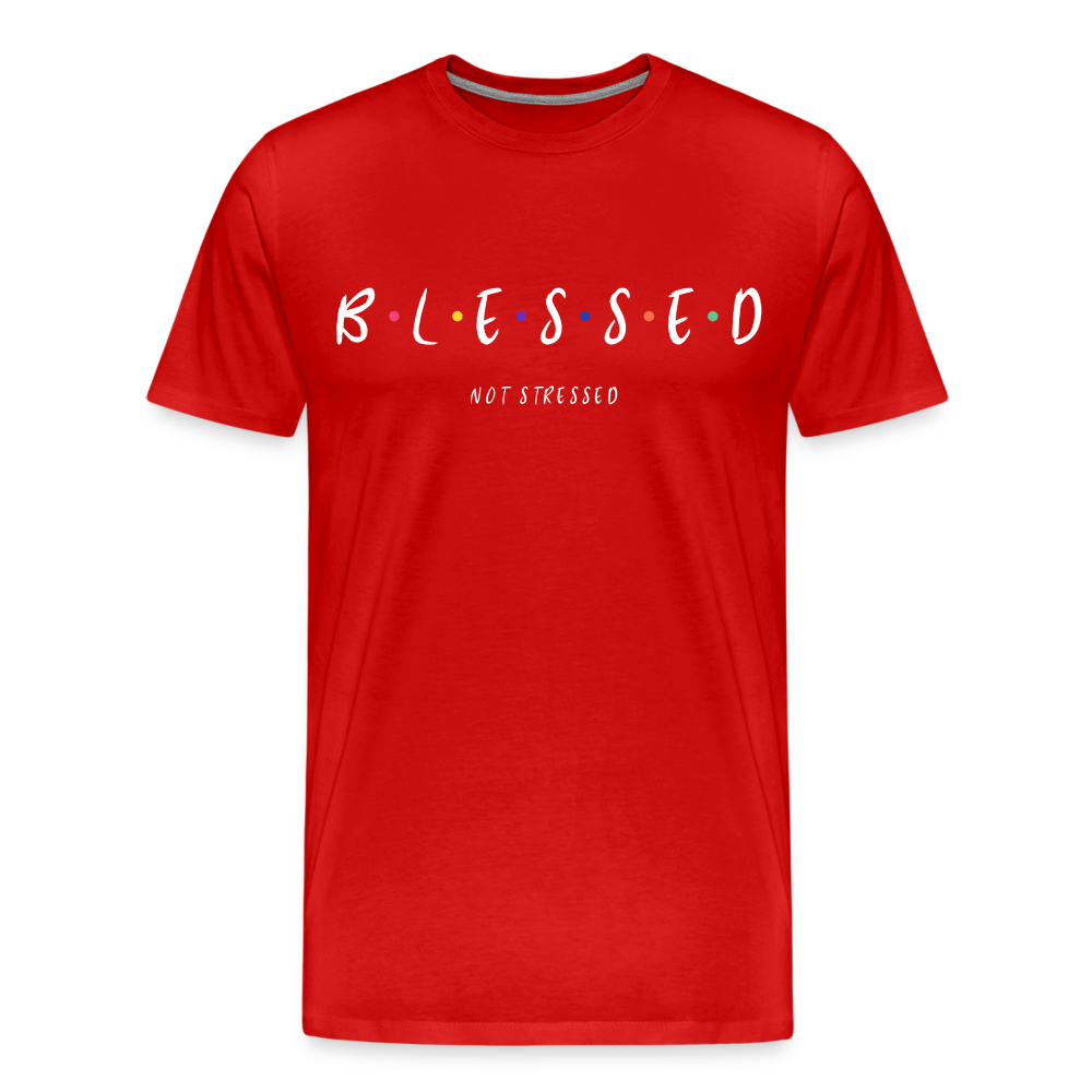 BLESSED NOT STRESSED (Unisex) - red