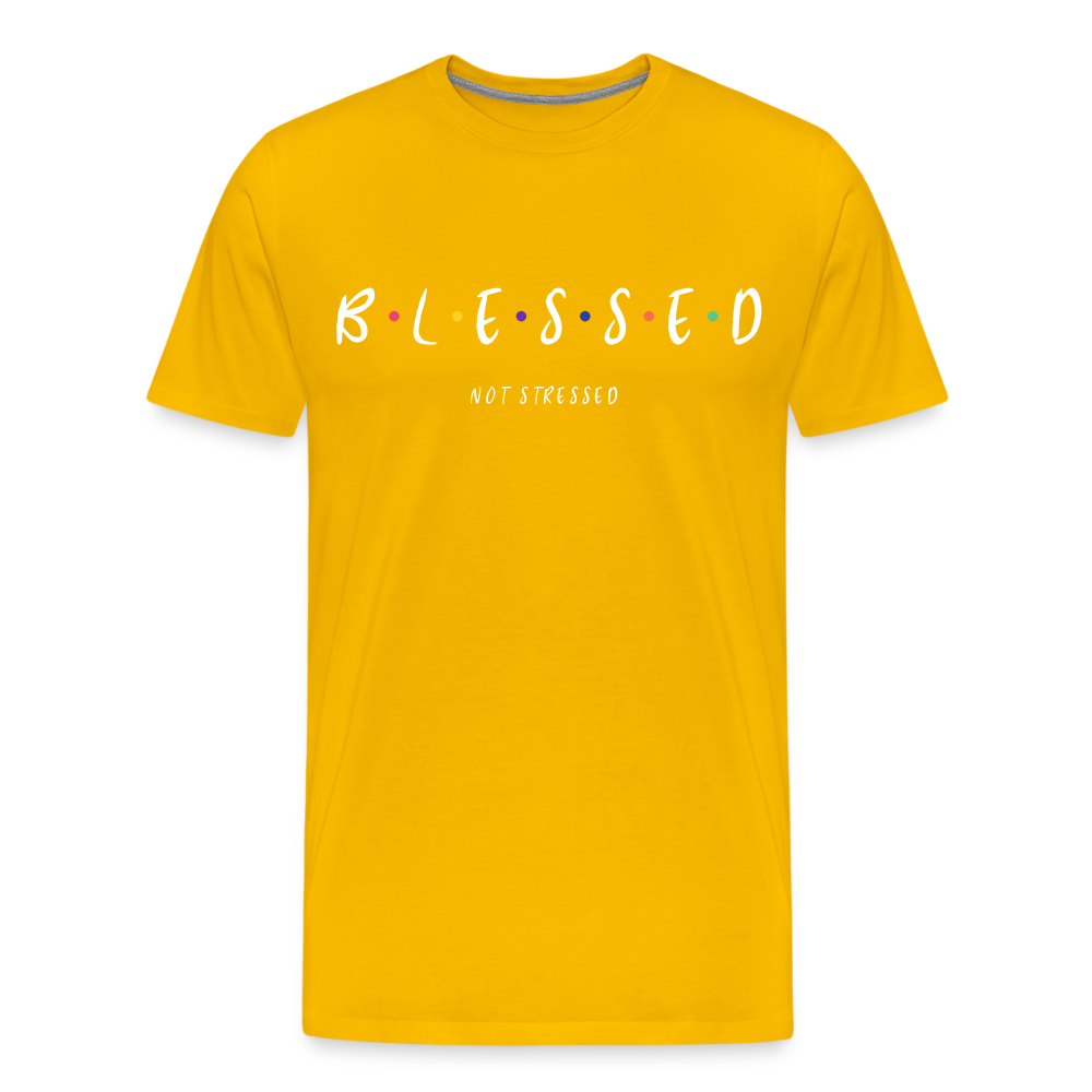 BLESSED NOT STRESSED (Unisex) - sun yellow