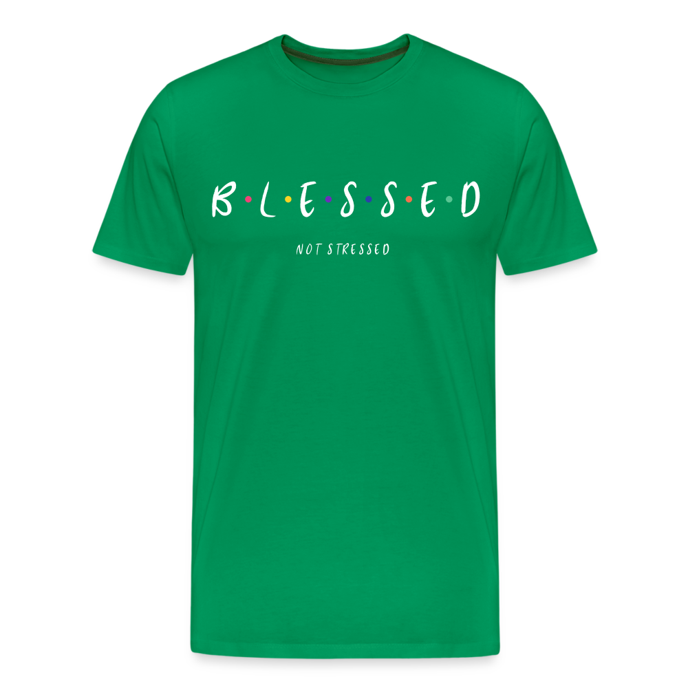 BLESSED NOT STRESSED (Unisex) - kelly green
