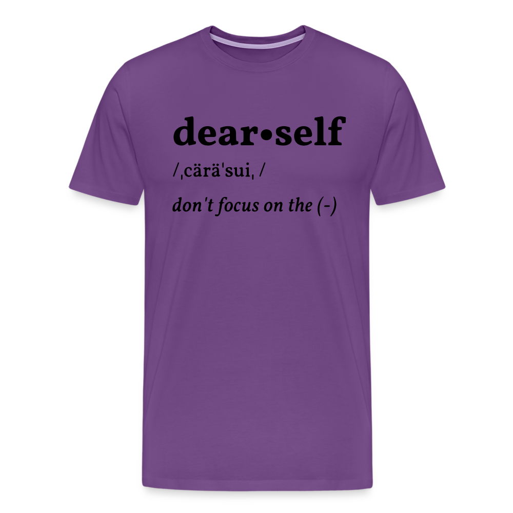 DEAR SELF DON'T FOCUS ON THE NEGATIVE - purple