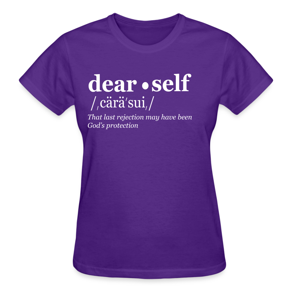 DEAR SELF: THAT LAST REJECTION MAY HAVE BEEN GOD'S PROTECTION - purple