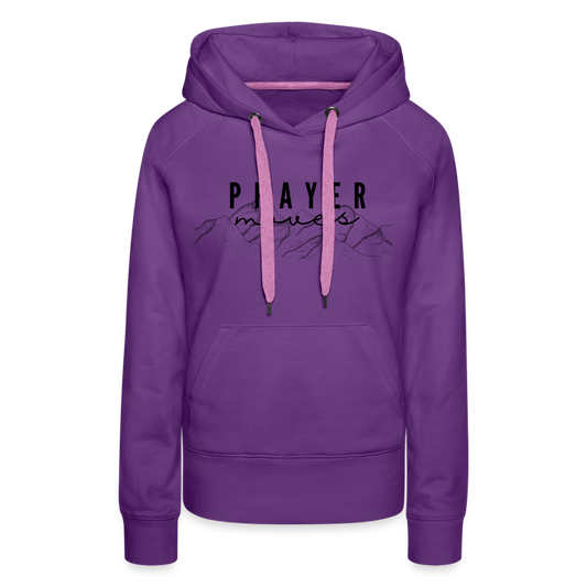 PRAYER MOVES MOUNTAINS HOODIE - purple