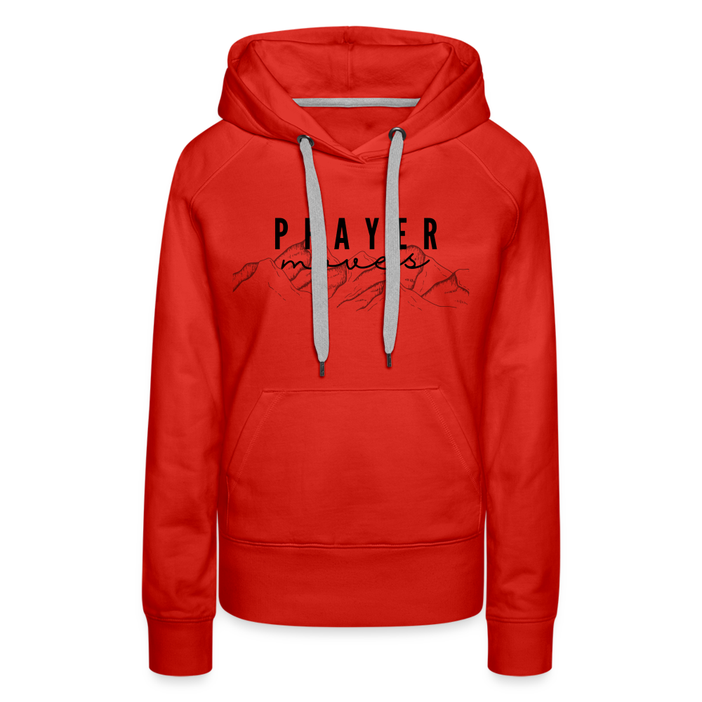 PRAYER MOVES MOUNTAINS HOODIE - red
