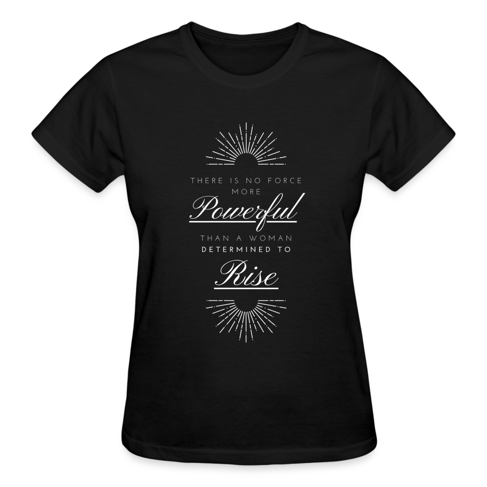 THERE'S NO FORCE MORE POWERFUL...(white font) - black