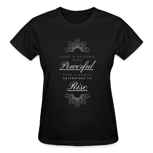 THERE'S NO FORCE MORE POWERFUL...(white font) - black